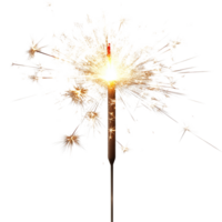 Bright sparkler light display shows vibrant bursts of light in a festive celebration, Bright Sparkler Light Display, file of isolated object on transparent background png