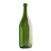 un verde vaso botella sin un gorra se sienta vertical en un neutral antecedentes en un minimalista configuración, verde botella No gorra png