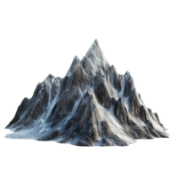 High mountains isolated against a transparent background showcasing rugged peaks and dramatic slopes, high mountains isolated on transparent background png