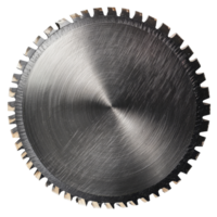 Circular saw blade isolated on a transparent background showcasing intricate detail and sharpness ideal for woodworking projects and construction tasks, Circular saw blade isolated png