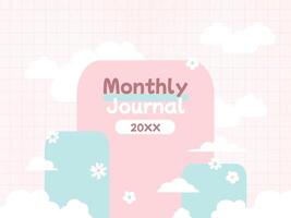 Cute Monthly Journal template