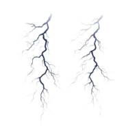 Striking realistic lightning bolts isolated on a transparent background for creative designs and illustrations, Striking Realistic Lightning Bolts Isolated isolated on transparent background png