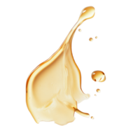 A delicate drop of oil and a gentle swirl of shampoo resting on a transparent background, showcasing fluid textures and colors, drop of oil and shampoo on transparent background png