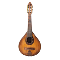 A beautifully crafted vihuela displayed against a transparent background, showcasing its intricate details and design, vihuela isolated on transparent background png