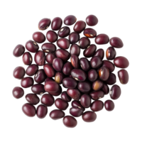 Fresh adzuki beans on a transparent background showcasing their rich color and unique shape, Adzuki beans isolated on transparent background clipping path included png
