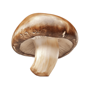 fresco shiitake fungo isolato su un' luminosa trasparente sfondo in mostra suo unico forma e struttura, shitake fungo isolato su trasparente sfondo png