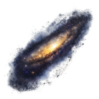 A breathtaking view of the Milky Way Galaxy with cosmic dust and stars in deep space, Milky Way Galaxy with Cosmic Dust and Stars, Isolated on transparent background png