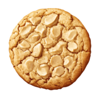 Delicious cookie featuring rich textures and soft edges on a transparent background ready for any culinary creation, Delicious cookie on transparent backgroung png