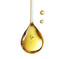 A drop of oil and shampoo blending delicately on a clean transparent background showcasing their textures and colors, drop of oil and shampoo on transparent background png