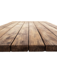 A plain wooden tabletop ideal for displaying various products in a minimalist setting, a blank empty wooden table top for product placement isolated on transparent backgroud png