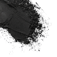 Exploring the rich black grainy texture of old surface or powder isolated on a transparent background, black grainy texture of old surface or powder isolated on transparent background png