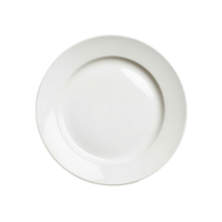 Empty transparent plate on a plain transparent background, ideal for showcasing culinary presentations or modern table settings, top view empty transparent plate on transparent background png