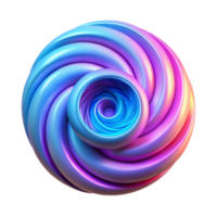 Abstract 3D Render Swirling Sphere Pink Blue Gradient Background Image png