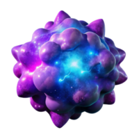 Cosmic Cell 3D Render Abstract Background Image png