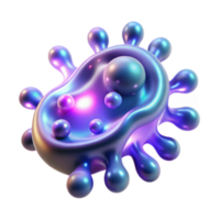 abstrato 3d render do uma bio-orgânico célula estrutura png