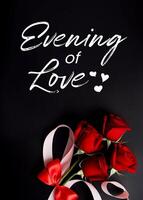 Valentine Dinner Greeting Card template