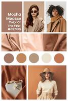 Color of the year Pinterest Moodboard template