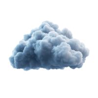 A soft, fluffy cloud floating against a bright blue sky, perfect for a serene nature scene. png