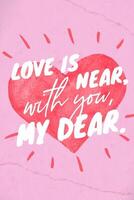 Pink Valentine Quotes Pinterest Graphic Template