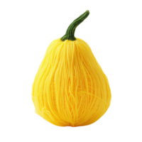 A vibrant, yellow spaghetti squash showcasing its unique texture and shape. png