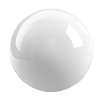 A shiny, smooth white sphere perfect for design projects and backgrounds. png