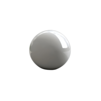 A sleek, glossy sphere with a reflective surface on a simple backdrop. png