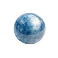 A stunning blue marble with intricate texture and depth, perfect for creative projects. png