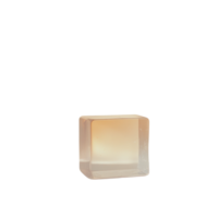 A transparent cube with a soft glow, perfect for abstract backgrounds and creative designs. png