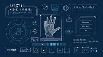Animated infographics on the theme of computer security. video