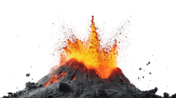 Volcanic Eruption Lava Explodes From Crater png