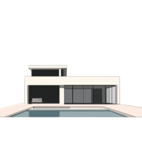 Modern House Design Featuring Minimalist Architecture and Pool png