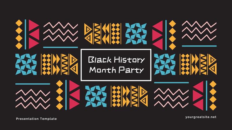 Black History Month Party Presentation Template