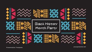 Black History Month Party Presentation Template