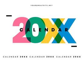 2025 Calendar Template with Overlay Shape
