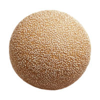 Sesame Seed Covered Round Bread Roll png