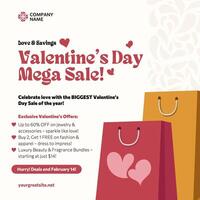 Couple Sale Deals for Valentine's Day template