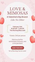 Valentine Event Brunch Invitation template