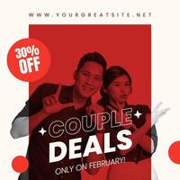 Couple Deals Sale Instagram Post template