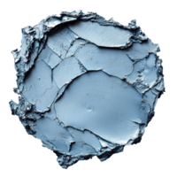 Colorful texture of blue paint spread on a flat surface creating artistic impressions in a creative workspace isolated on transparent background png