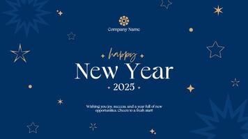 Company Page Cover New Year Season template