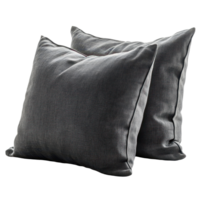 Soft decorative pillows in a modern living room setting, enhancing the cozy atmosphere during afternoon relaxation isolated on transparent background png