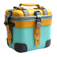 Brightly colored insulated lunch box designed for convenience and practicality in outdoor activities and daily use isolated on transparent background png