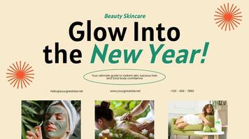 Mobile FB Cover - New Year Influencer Page Beauty Skincare template