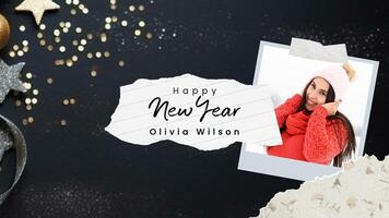New Year Themed Influencer Page template