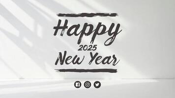 Elegant Happy New Year Cover for Influencer template