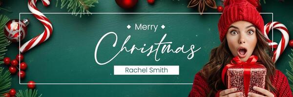 Influeancer Header Christmas Theme  template