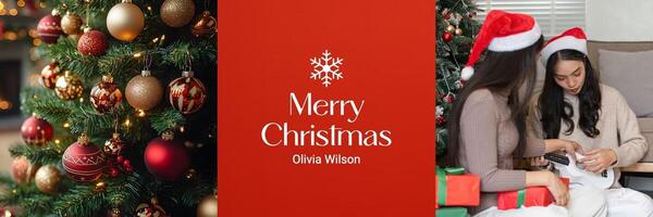 Influeancer Header Christmas Theme  template