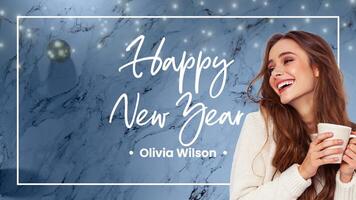 New Year Themed Influencer Page template