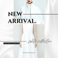 Black White Modern Fashion New Arrival Instagram Post template