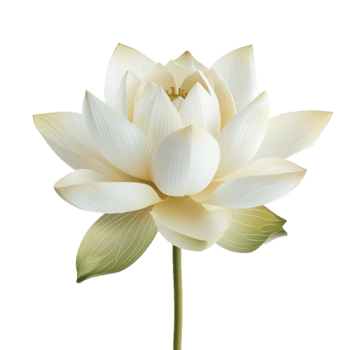 un maravilloso blanco loto florecer en elegante detalle un símbolo de pureza serenidad y iluminación png